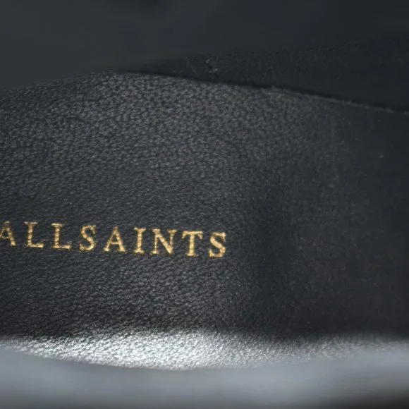 All Saints Women's Sloan Bootie Black Leather Size 39 EU 9 US